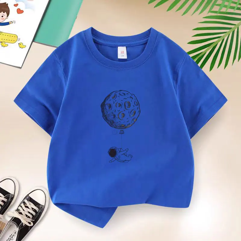 Free Flying T-shirt for Boys Cotton Kids T Shirt Cartoon Children Casual Clothes Teen Baby Boy Summer Tops 6 8 10 12 Years