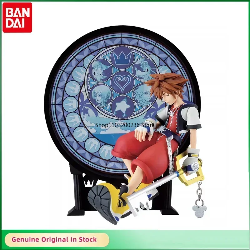 BANDAI Original Ichiban Kuji Kingdom Hearts Sora Anime Action Figures Collectible Model Toys Gift for Boy