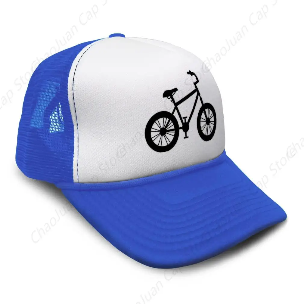 Trucker Hat Mountain Bike Camping Life Mountains Snapback Baseball Cap for Men & Women Adjustable Polyester