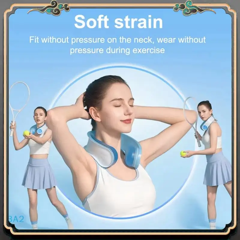 

B11A-холодильник для шеи, многоразовый ледяной плечевой ремень, рельефная охлаждающая трубка для работников на открытом воздухе, занятий спортом, стресом, в помещении, для путешествий, розовый