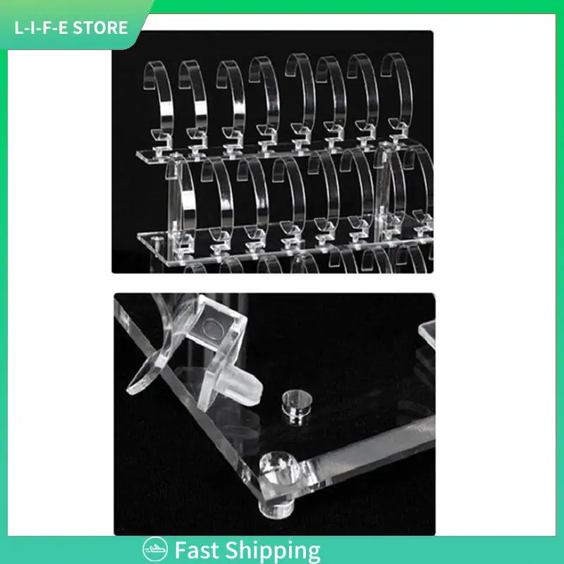 

Clear 24 Bits Acrylic Watch Display Holder Display Stand Rack Showcase Tool Case Bracelet Hold
