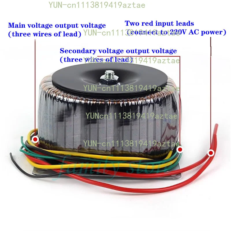 800W 220V to dual 12V 24V 30V 36V 48V 50V toroidal transformer, subwoofer/amplifier/speaker power transformer