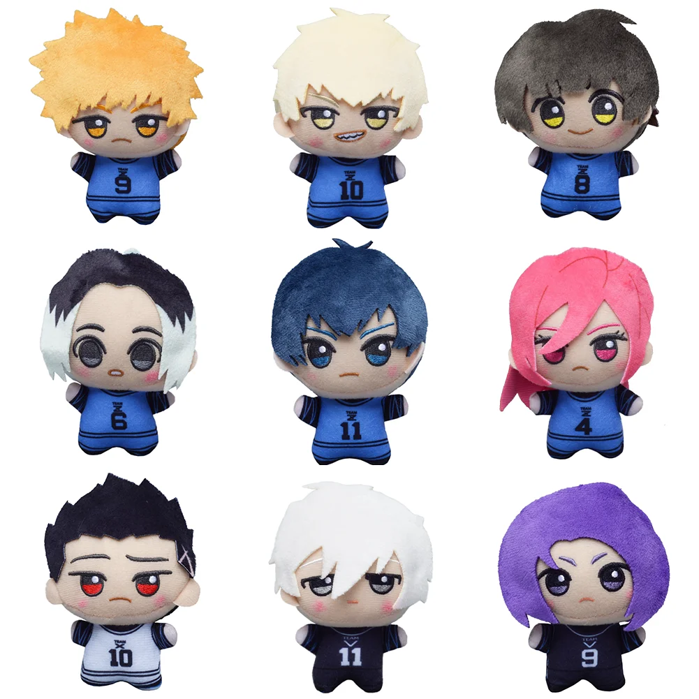 2026 Mini Pelúcia Anime Seishiro Nagi, Jingo Raichi, Isagi Yoichi, Chigiri, Bachira Meguru, Brinquedo de Pelúcia Macio, Chaveiro de Pelúcia, Presente