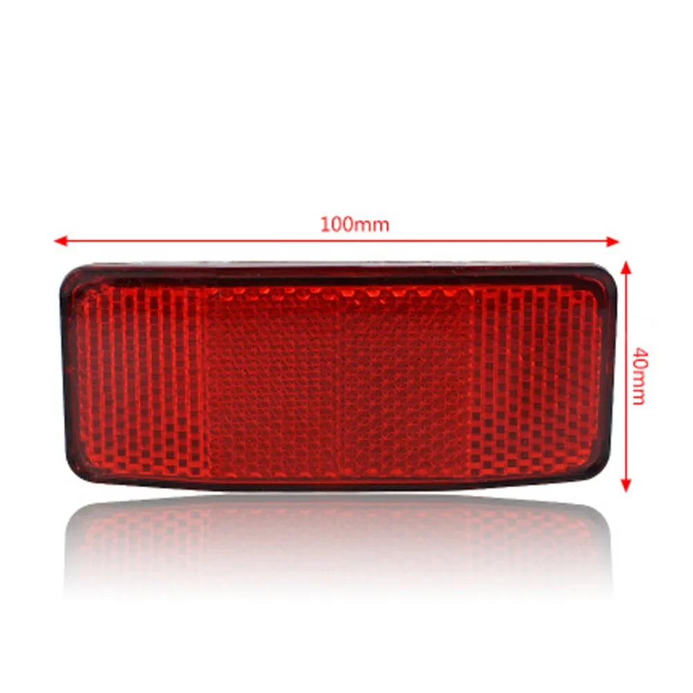 1pc Bicycle Bike Safety Caution Reflector Disc Rear Pannier Rack-Warning Light 2-Hole Highly Reflect Lights Safe Riding Parts