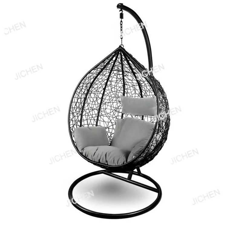 

Modern Garden Hanging Vine Egg Swing Chair with Bracket, Garden Swing Chair Outdoor Furniture