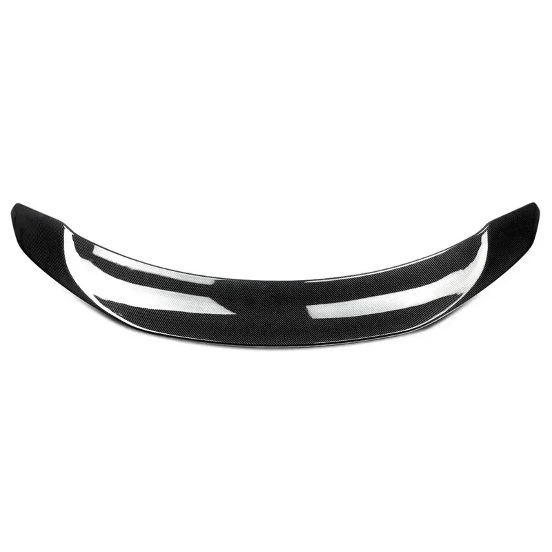 High Quality V Style Carbon Fiber Look Rear Trunk Lid Spoiler Auto Mod Parts 2