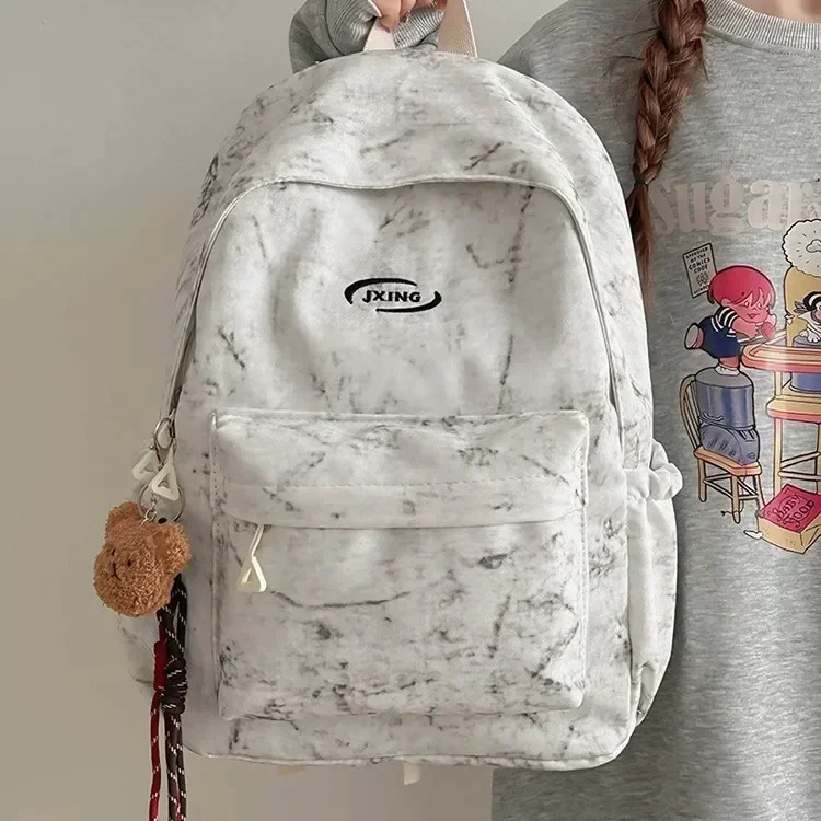 

2025 Tie - dye Lightweight and Large - capacity Campus Backpack for Junior High School Girls - Ideal for Travel, Ergonomic Desig