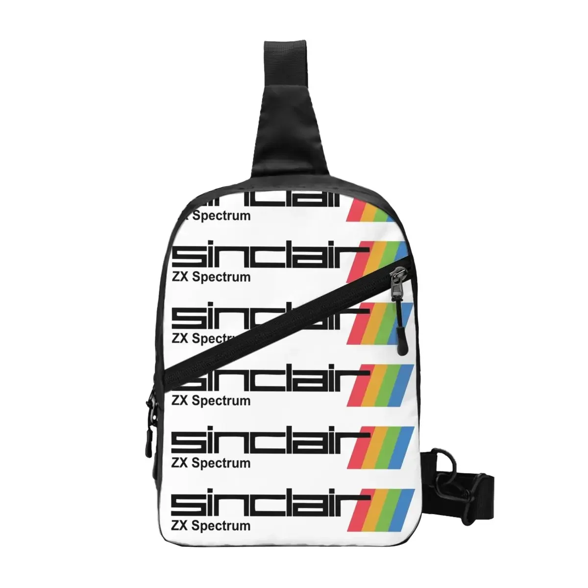 

ZX Spectrum Chest Bag Men Sling Crossbody Backpack Chest Bag Travel Hiking Daypack Shoulder Bag