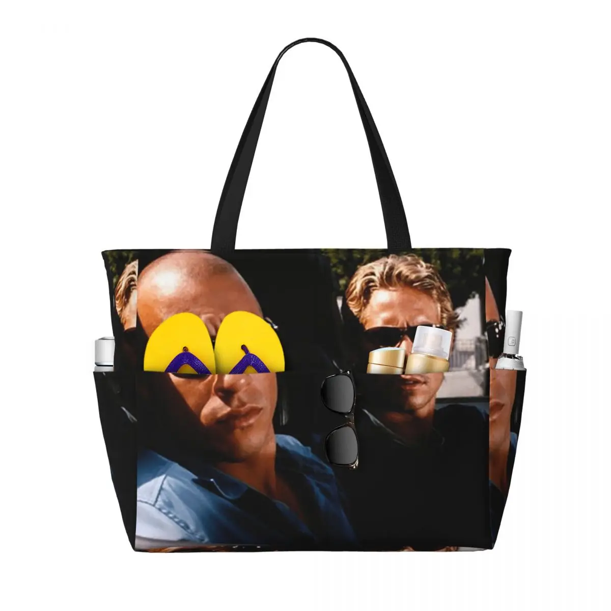 

The Fast And The Furious Classic Beach Tote Bag Sport Gym Yoga Duffle Large Tote Bag Women Travel Bag Fitness bag