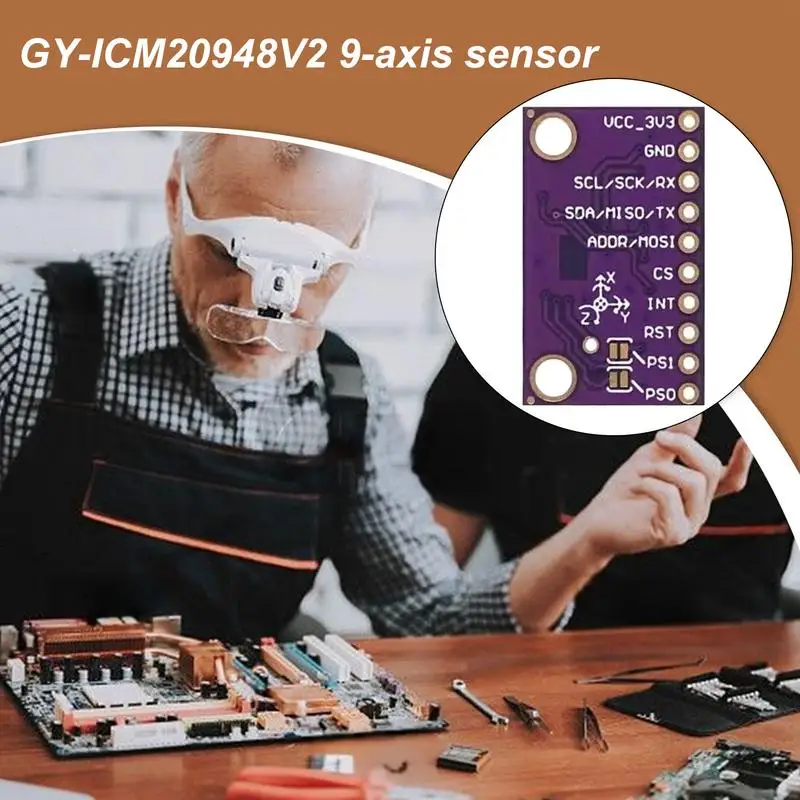 

Digital Sensor Module Tracking Detector Multi-interface Ahrs Sensor Wear-Resistant 9-Axis Accelerometer Replacement Parts For AR