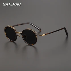 Vintage Polarized Acetate Sunglasses Men Retro Quality Designer UV400 Sunglasses Women Handmade Korea Luxury Brand Eyewear