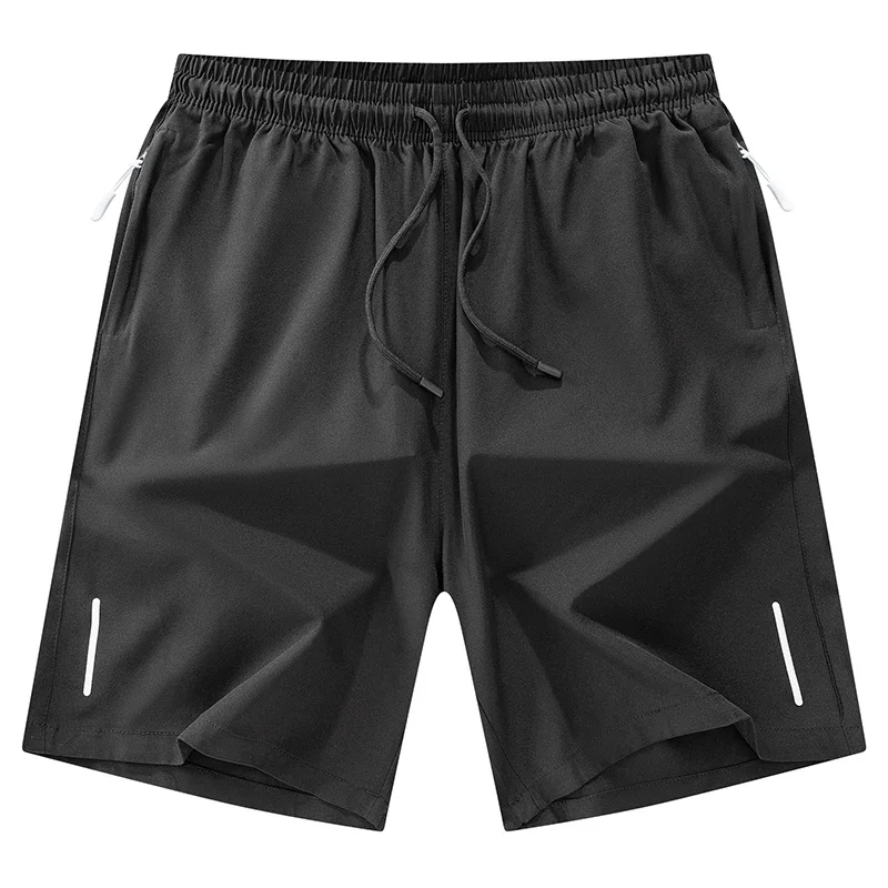 

2025 быстросохнущие дышащие пляжные шорты из ледяного шелка, спортивные шорты для бега в тренажерном зале, летние мужские шорты для фитнеса и бега, крутые повседневные спортивные шорты
