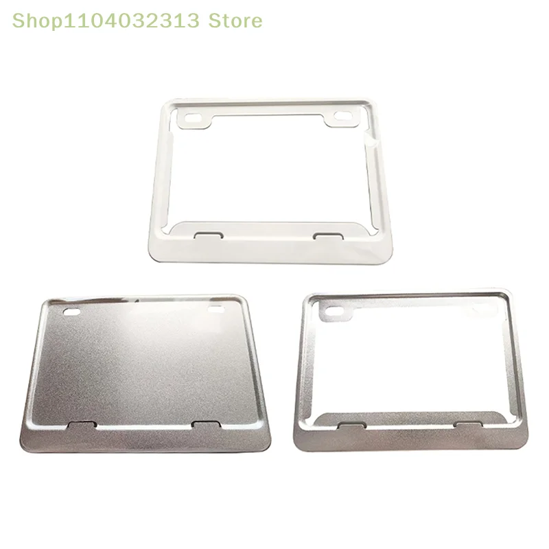 1pc quadros da placa de licença da motocicleta universal alumínio titular da placa de licença titular quadro titular da placa de licença do carro