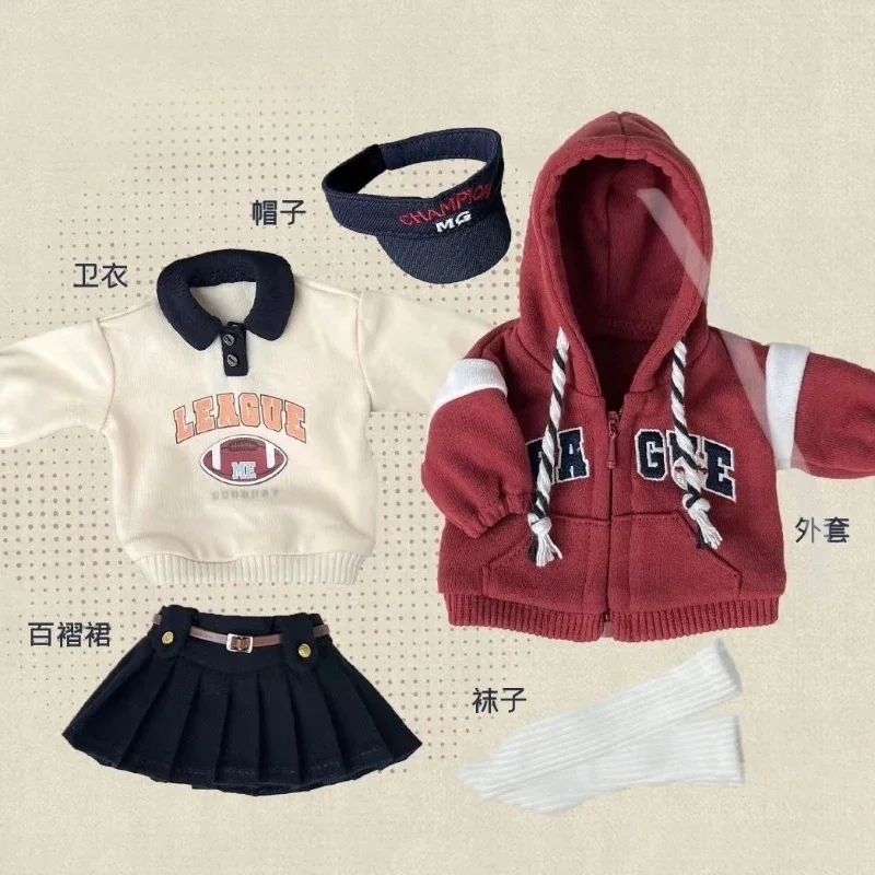 1/6 poppenkleding pak casual veelzijdige sportkleding voor 30 cm bjd pop meisje speelgoed aankleden speelhuis popaccessoires, geen pop