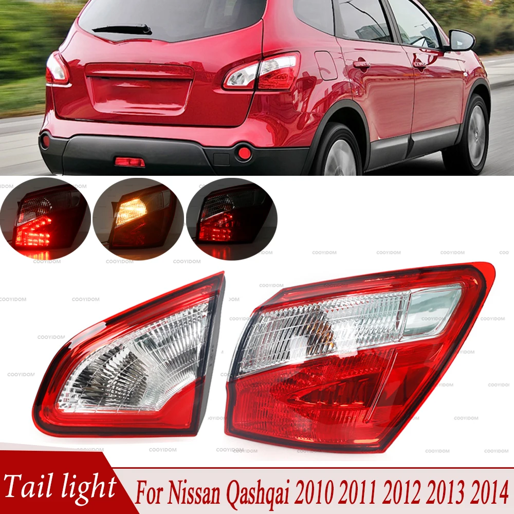 For Nissan Qashqai 2010 2011 2012 2013 2014 EU Version Tail Light Rear Brake Light Turn Signal Light Fog Lamp Tail lamp Assembly