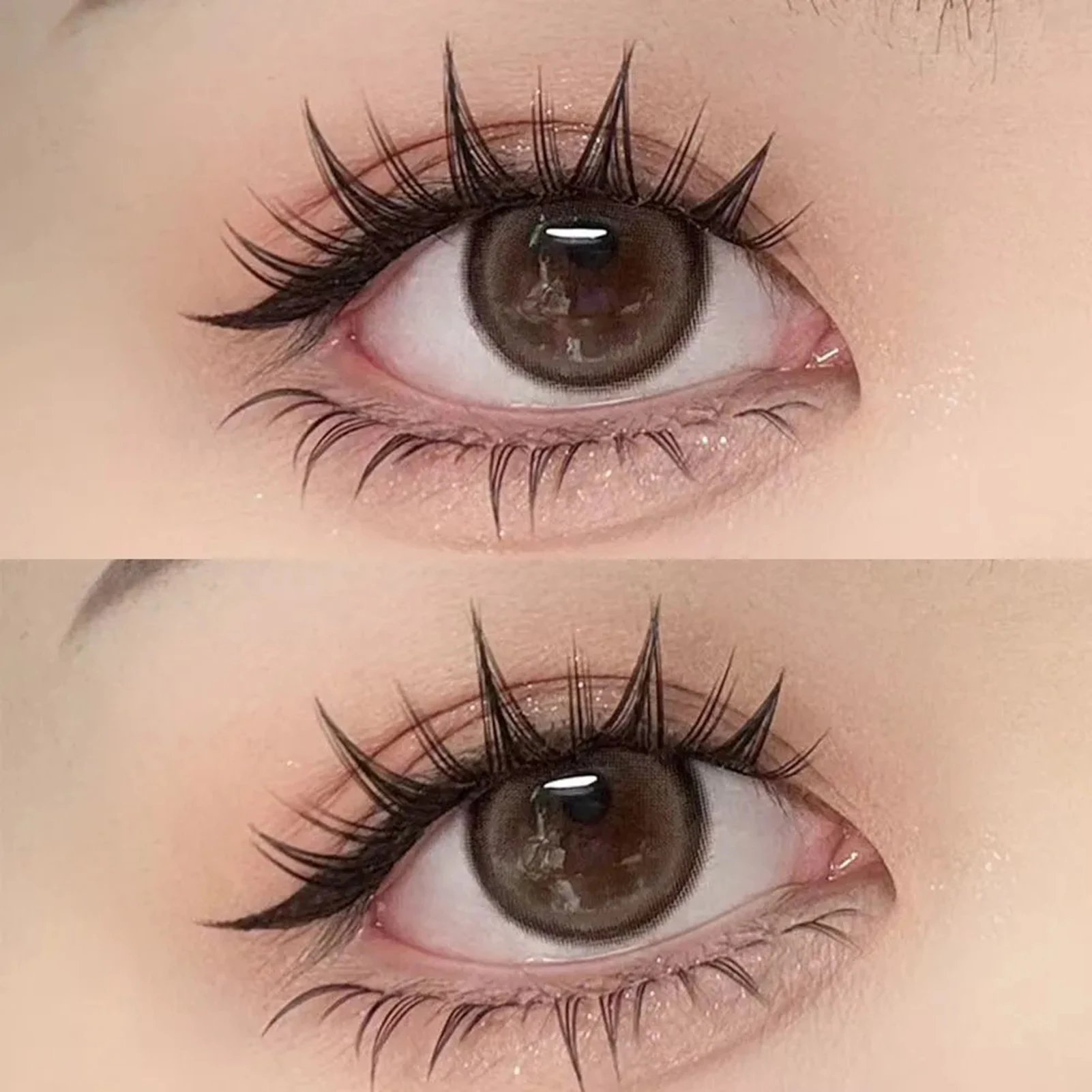 Diy curling cílios clusters extensões de cílios postiços naturais de longa duração cauda de peixe cluster cílios grossos suprimentos compõem