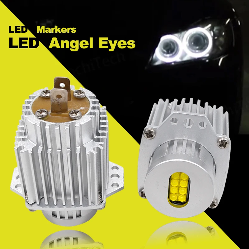 

2x 80W LED Angel Eye Halo Rings Marker Light Lamp Bulb For BMW 3 Series E90 E91 2005-2008 325i 325xi 328i 328xi 330i 335i 335xi