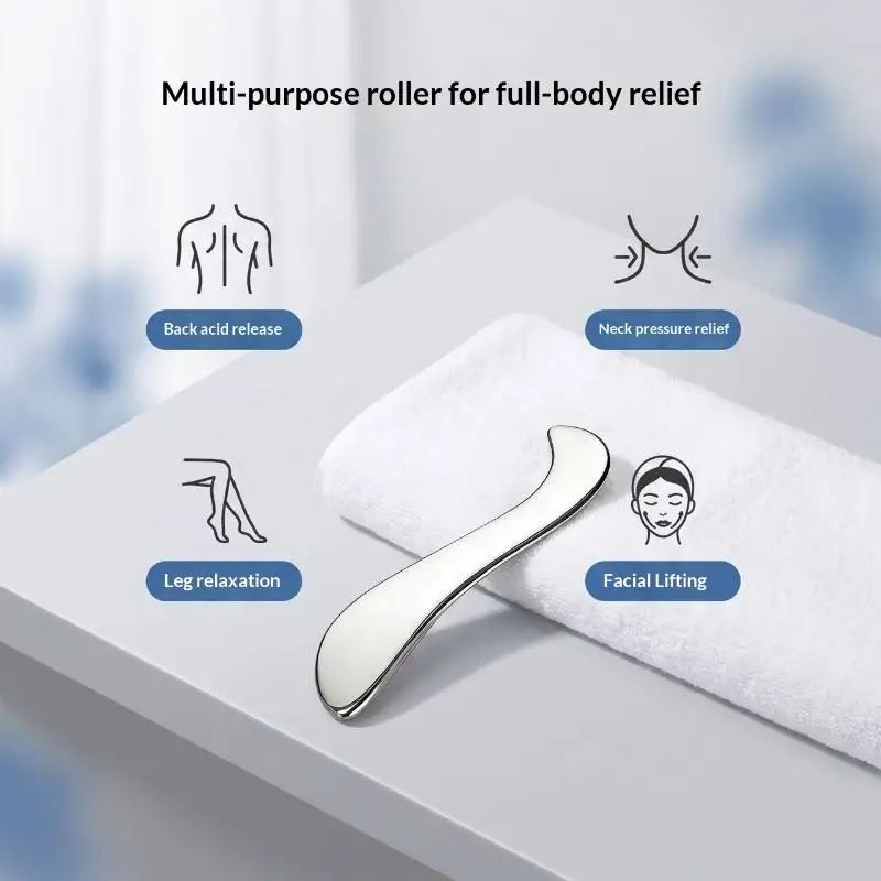 Stainless Steel Gua Sha Tool Muscle Fascia Scraper Skin Scraping Massage Tool For Shoulder Back Arm Leg Care