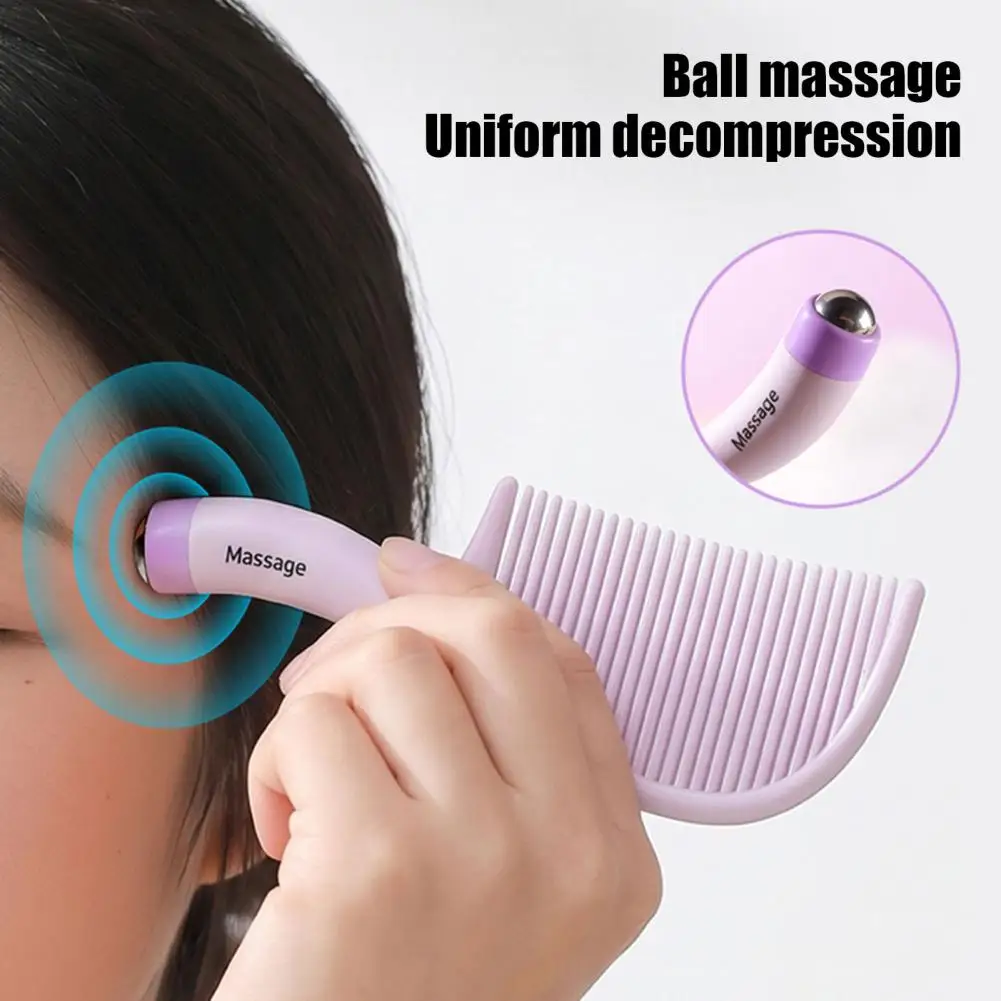 Roller Massage Hair Comb Women Portable Anti-static Hair Detangling Comb Hair Styling Comb for Thin Thick Curly Long Hairs