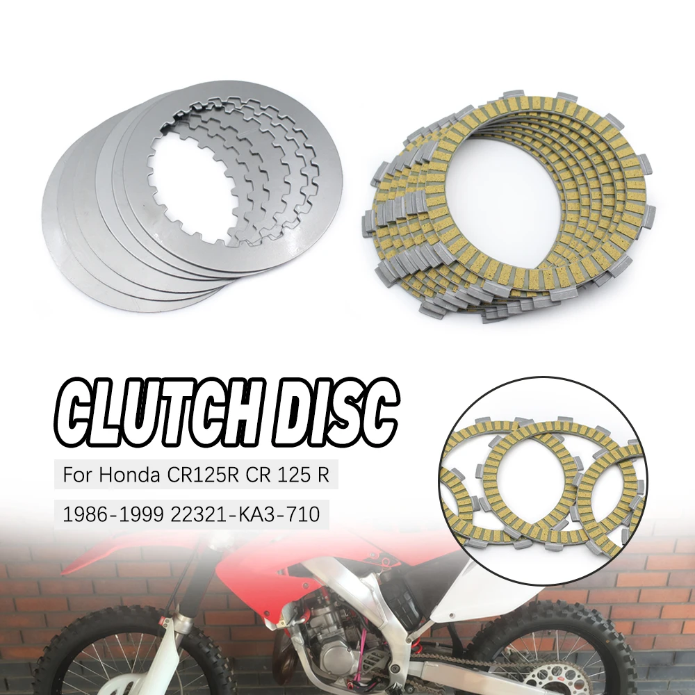 

22201-KS6-700 Clutch Friction Disc Plate Kit for Honda CR125R CR 125 R 1986-1999 22321-KA3-710