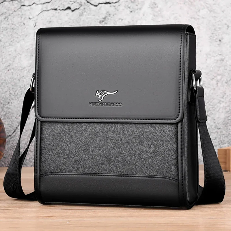 Luxury Brand Men Shoulder Messenger Bags Large Business Crossbody Bag for Male 2025 Vintage Handbags Leather Ipad Bag Husband