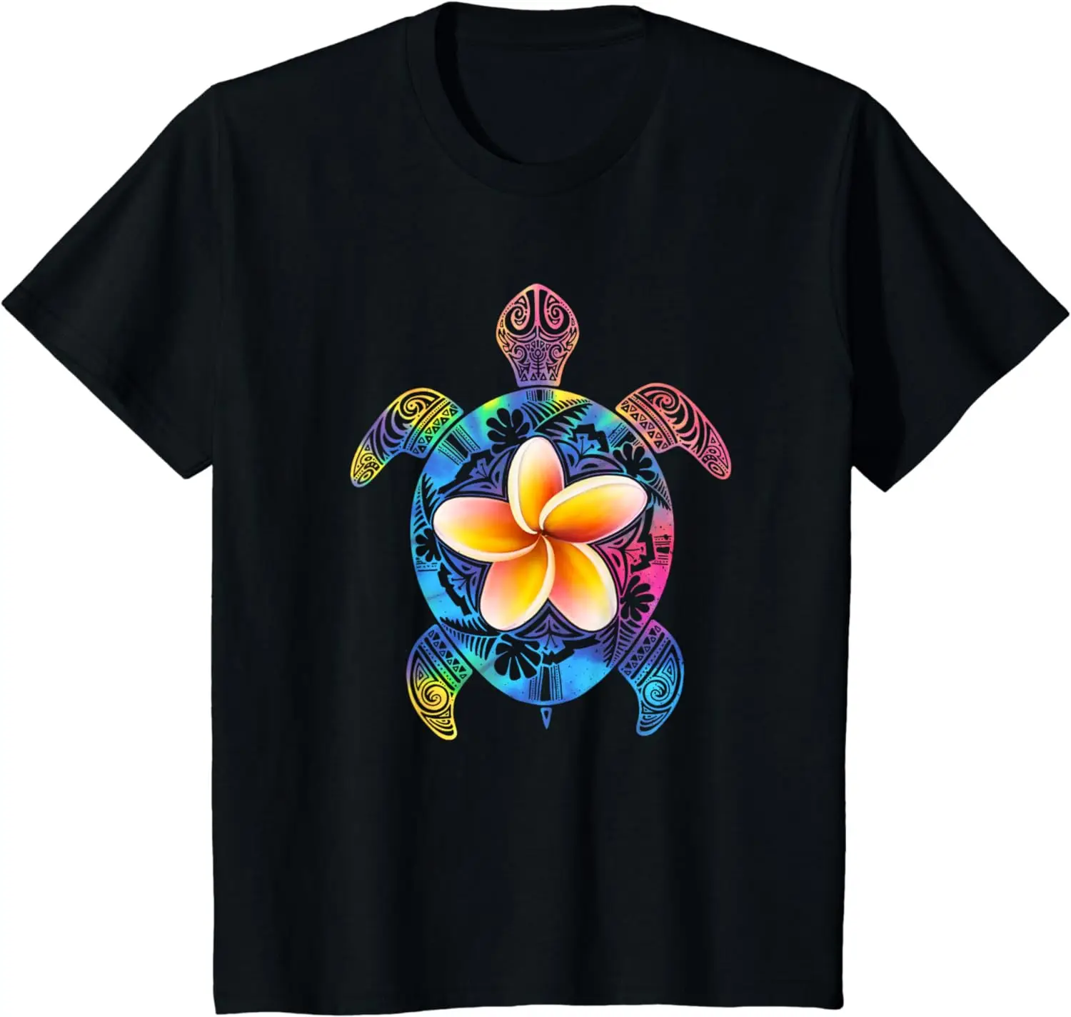 

Гавайская гавайская рубашка с морской черепахой тай-дай, Гавайская рубашка для мужчин и женщин, хлопковая футболка