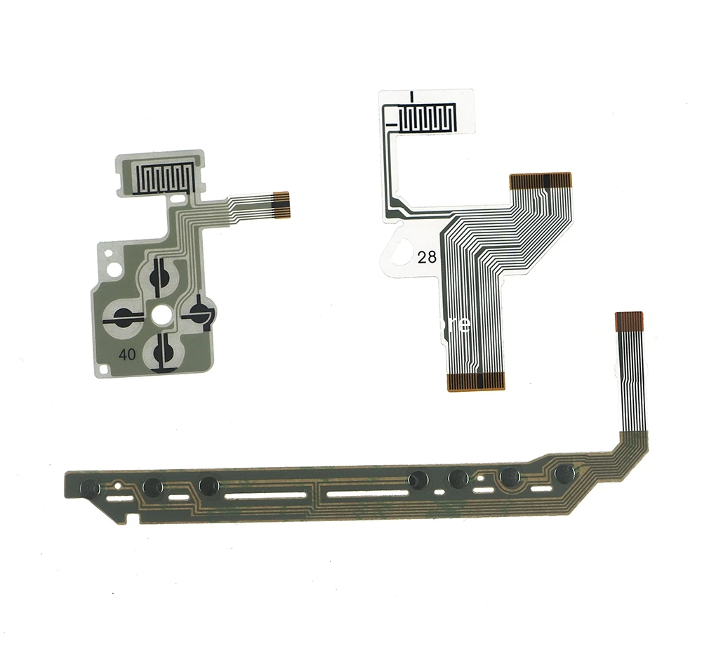 L R غشاء موصل مفتاح اليسار التحكم في مستوى الصوت كابل نحاسي نقي لاستبدال كابل الشريط الأيمن الأيسر لـ PSP1000