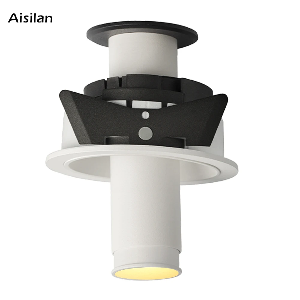 

Aisilan Recessed Spotlight Adjustable Beam Angle Flicker Free 7W CRI 97 Focus Directional Downlight For Living room Exhibition