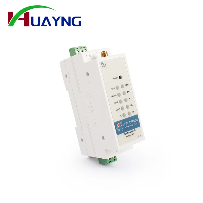 USR-DR504-G Módem Global Din Rail M2M 4g DTU RS485 Serial a IP LTE Cat 4