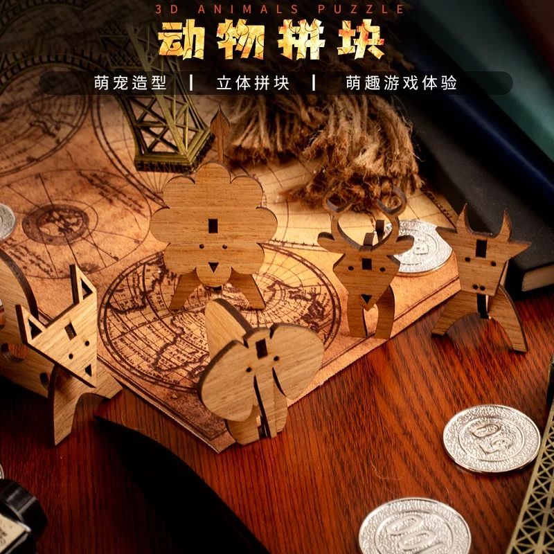 

Wooden Dragon House puzzler mechanism box ugears brand new decryption box Level 10 difficulty brain burning puzzle toy