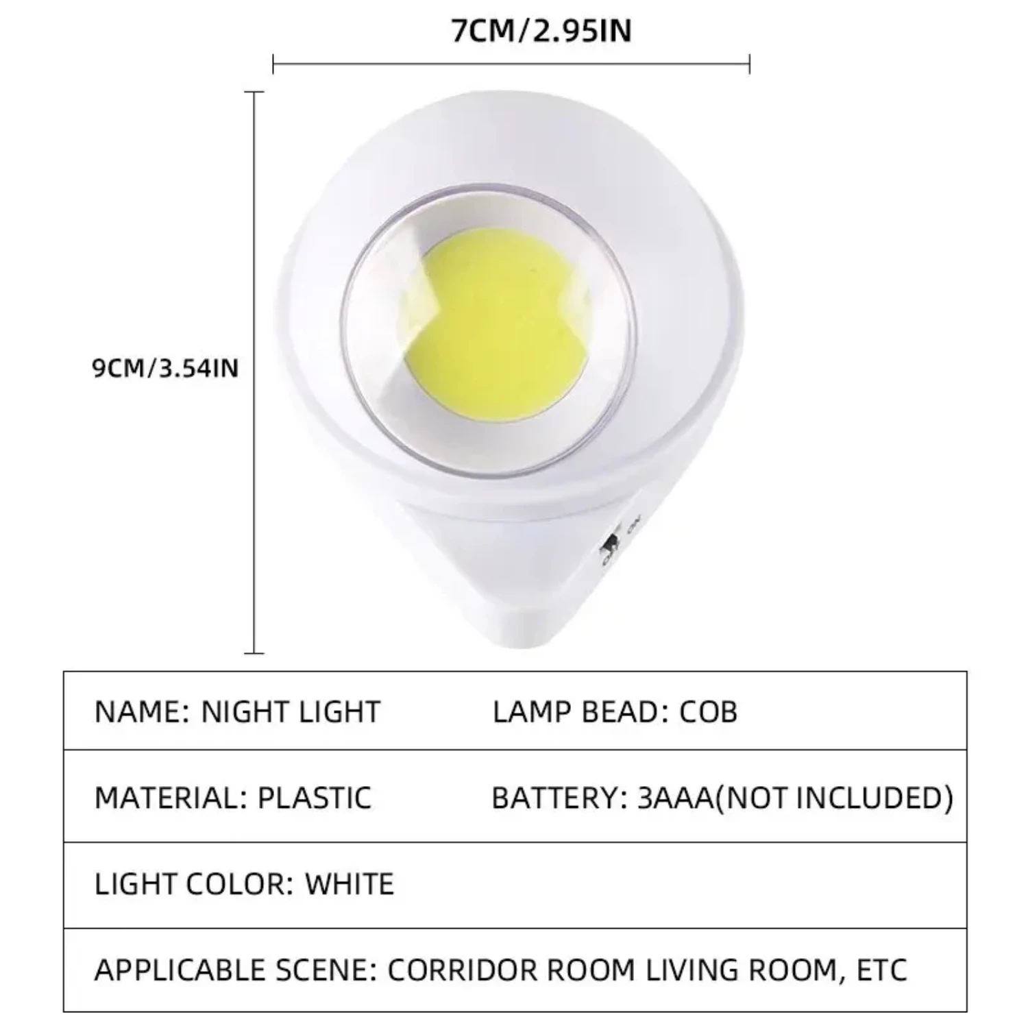 Mini applique murale rotative, lampe à induction, à côté du Cisco, interrupteur d'éclairage de garde-robe, nouveau