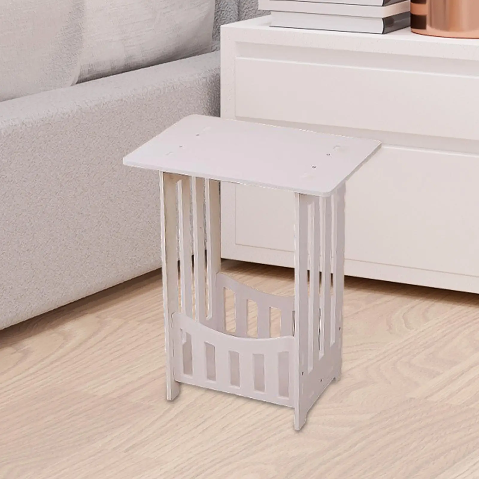 Side Table Corner Table Lightweight for Small Space Creative End Table Small Bedside Table for Cafe Dorm Bathroom Living Room