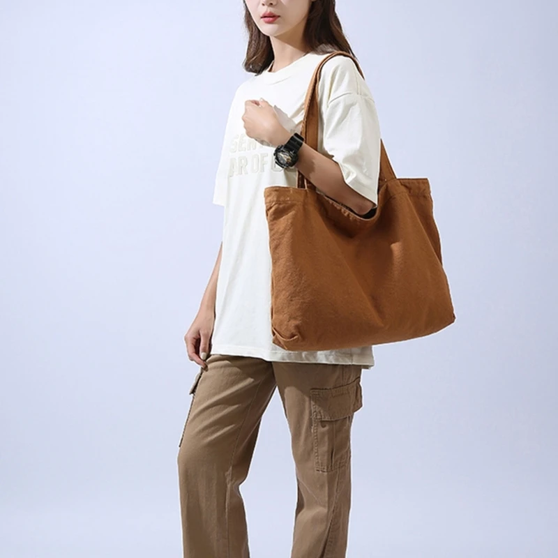 Shopping Shoulder Bag Large Capacity Hobo Bags Women Girl Versatile Canvas Tote Bag Fashion Casual Bag Shopper Handbag