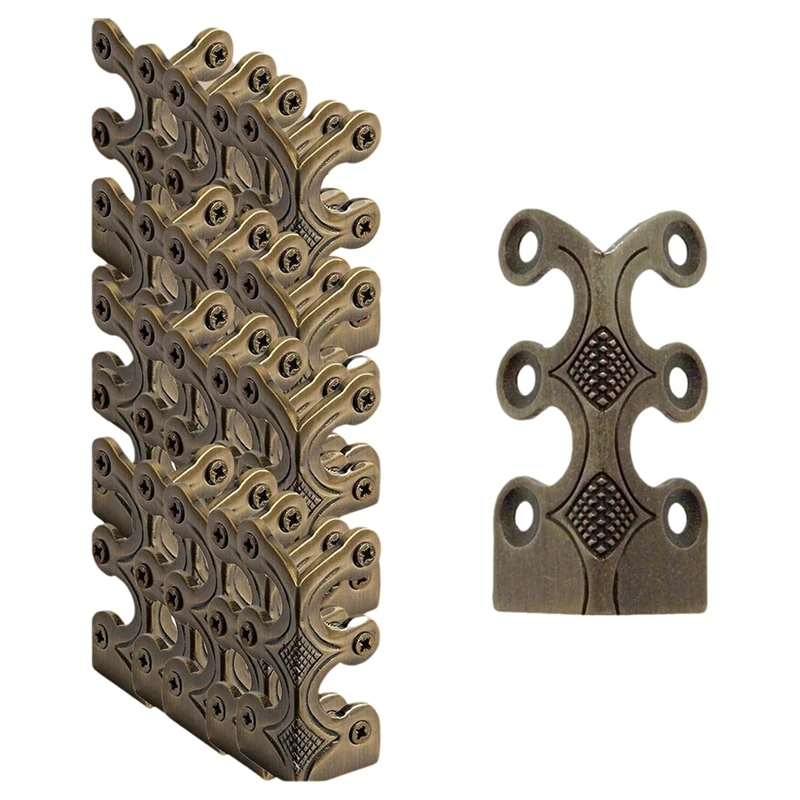 A73P-24PCS Ochraniacze narożników listwy przypodłogowej, ochraniacze narożników listwy przypodłogowej, dekoracyjna osłona ochronna w stylu vintage do listwy przypodłogowej