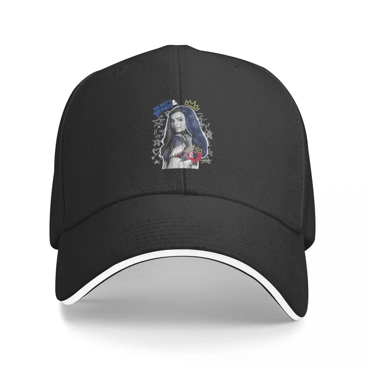 

Descendants 2 Evie Collage T-Shirt Bucket Hat Baseball Cap new in the hat Boy cap Women's