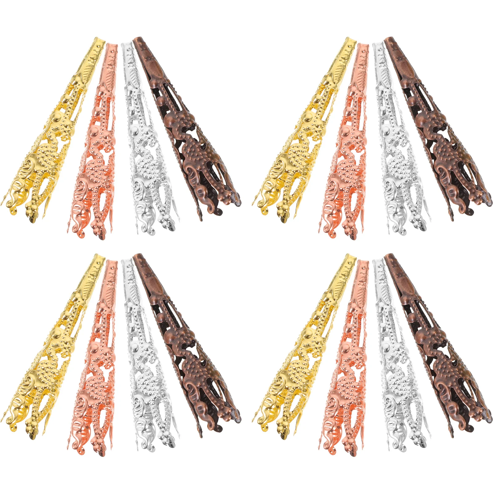 

120pcs 42mm Flower Bead Caps Durable Metal Accessories for Diy Beads Caps Bracelets Necklaces DIY Jewelry Making