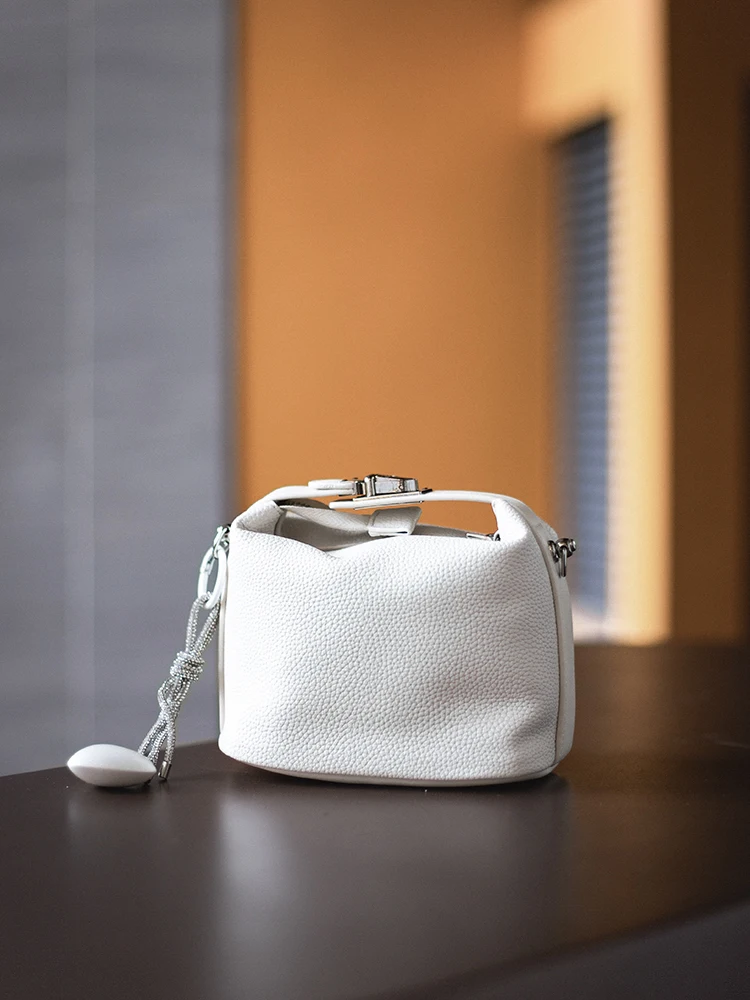 2025-new-design-lychee-pattern-single-oulder-crossbody-bag-genuine-leather-women's-handbag-underarm-bag-casual-sle