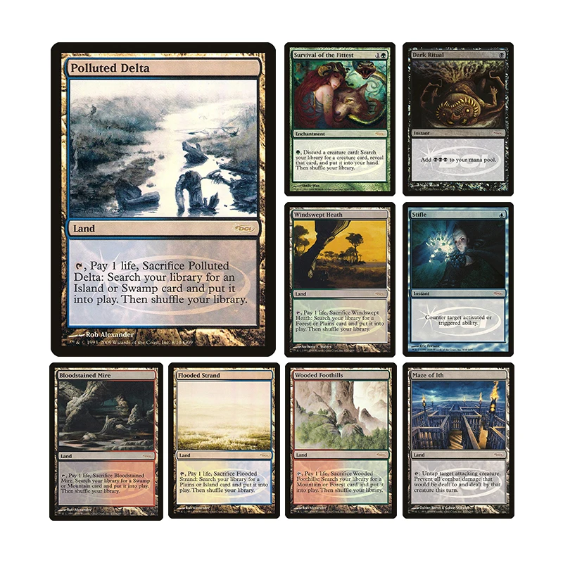 

Magical Proxy Cards for Home Play Diy Judge Gift Cards 2009 Survival of The Fittest Bloodstained Mire Collection Card Toys Gift
