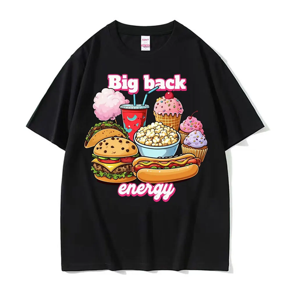 Big Back Activity Preppy Retro Meme T-shirts Men Women Fashion Trend Funny Gifts T Shirt Casual 100% Cotton Short Sleeve T-shirt