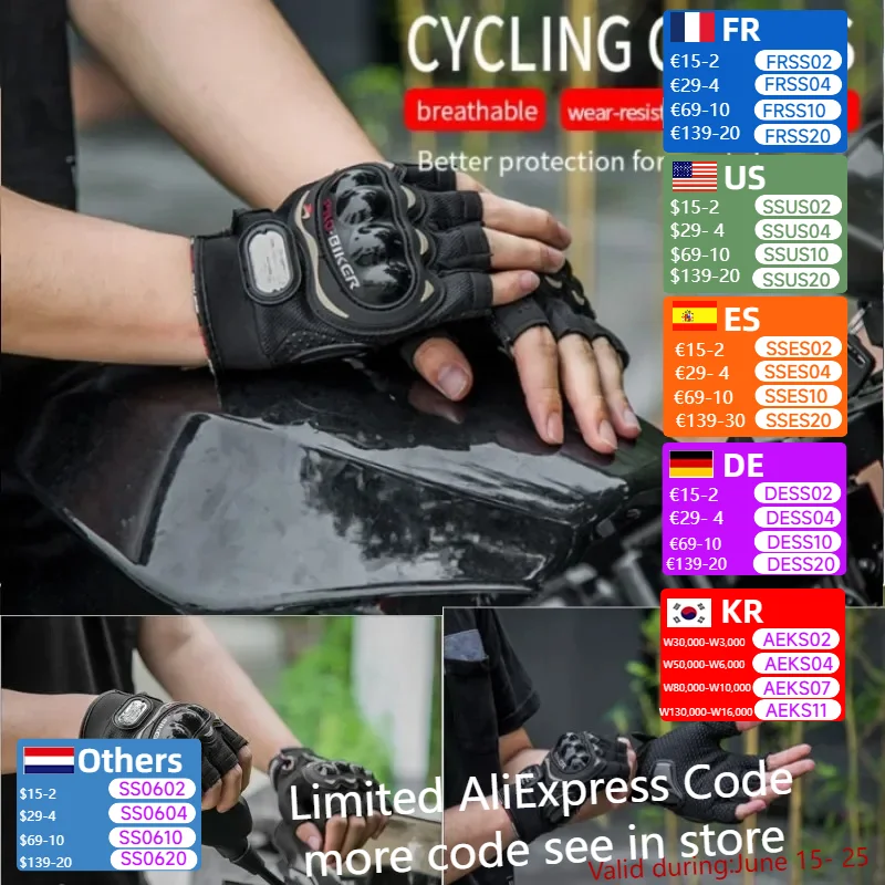 

Motorcycle Gloves PRO-BIKER MCS-04C Half Finger Racing Motocross Motorbike Gloves Motorcycle Gloves For Eldivenler Moto Gloves
