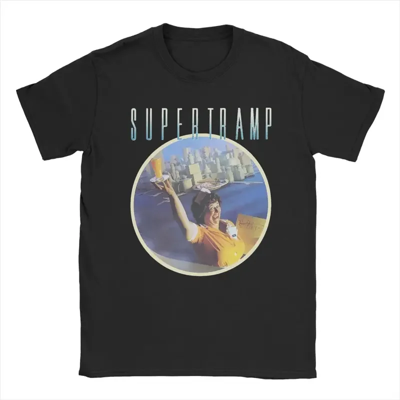 Awesome Supertramp Breakfast In America Tribute T-Shirts Men Round Neck 100% Cotton T Shirt Short Sleeve Tees Summer Clothing