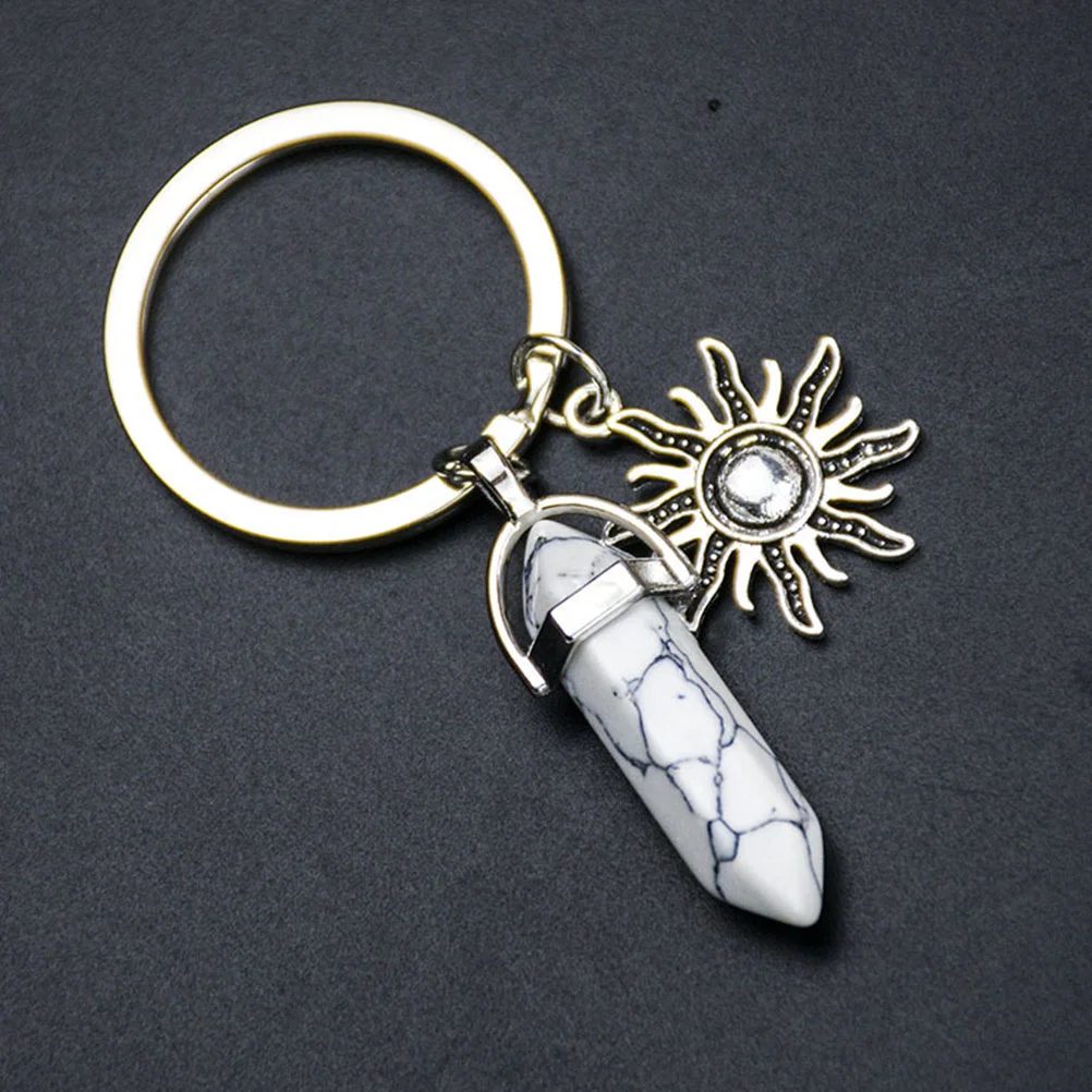 Quartz Pendants Keychain Vintage Matching Keychains for Couples Crystal Goth Miss