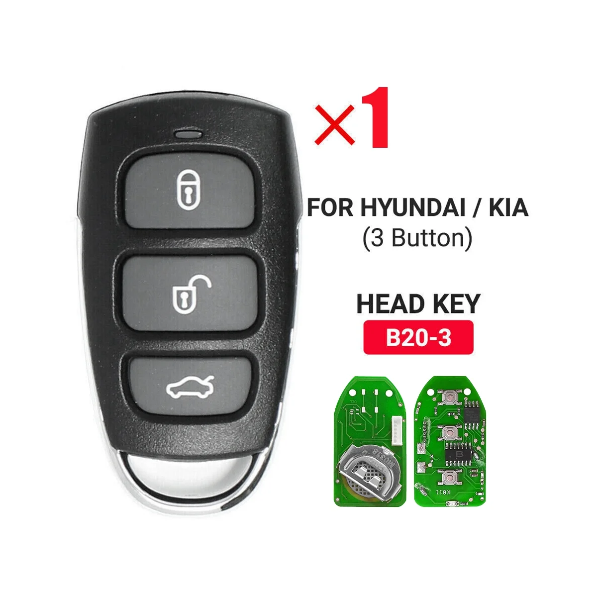 KEYDIY B20-3 Remote Control Car Key Universal 3 Button for for KD900/-X2 MINI/ URG200 Programmer