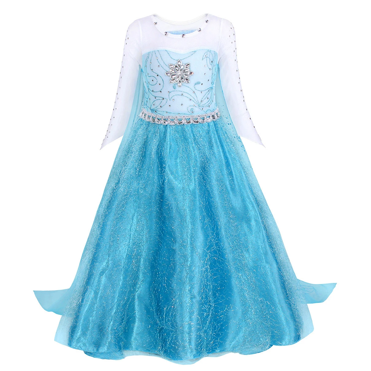 

Frozen Elsa Queen Dress Princess Dress for Girls Elsa Dress Tulle Skirt Cosplay Snow Queen Costumes Halloween Carnival Birthday