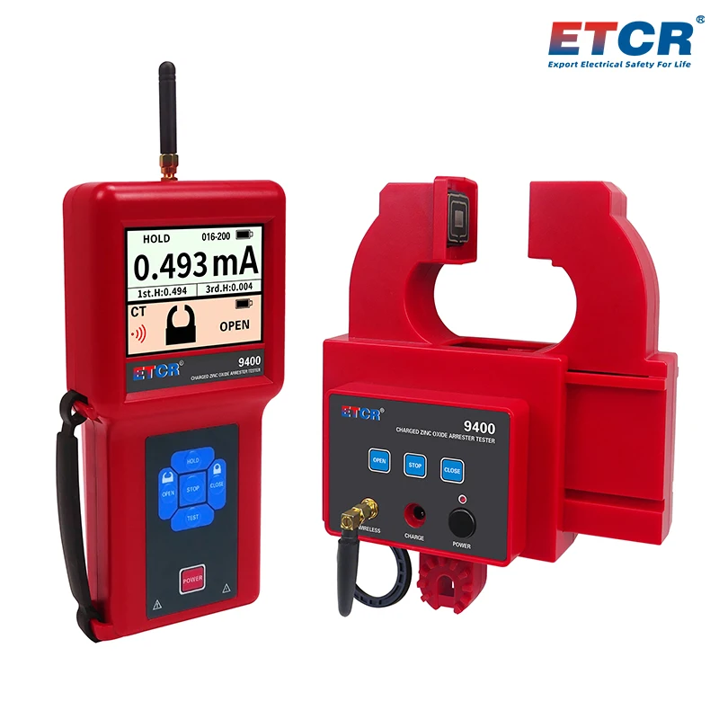 ETCR9400 Electrotechnical Instruments With Wireless Communication Live Zinc Oxide Arrester Leakage Current Tester