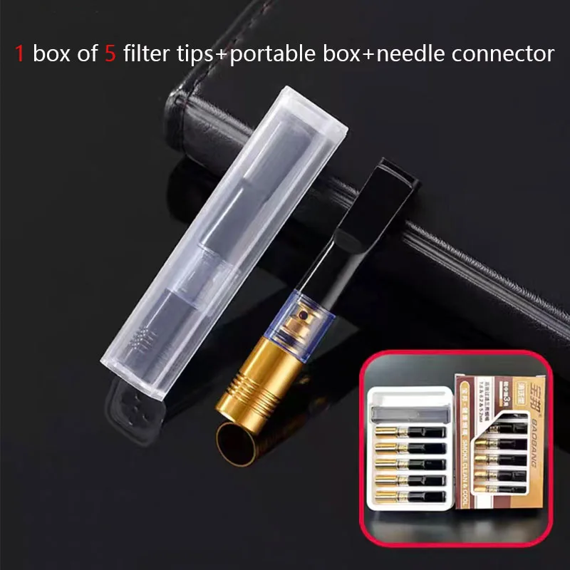5 Filters+ Cleaning Needle + Storage Box Kit l Universal Filter Maintenance Set, Portable Organizer Case with Cleaning Tools
