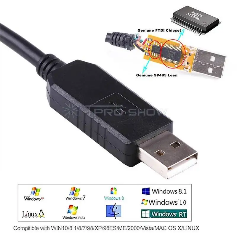Picture 6: Stage Lighting USB To DMX Interface Adapter Computer DMX512 Console Controller 1Meter DMX Wire Cable For PC Control DMX Devices