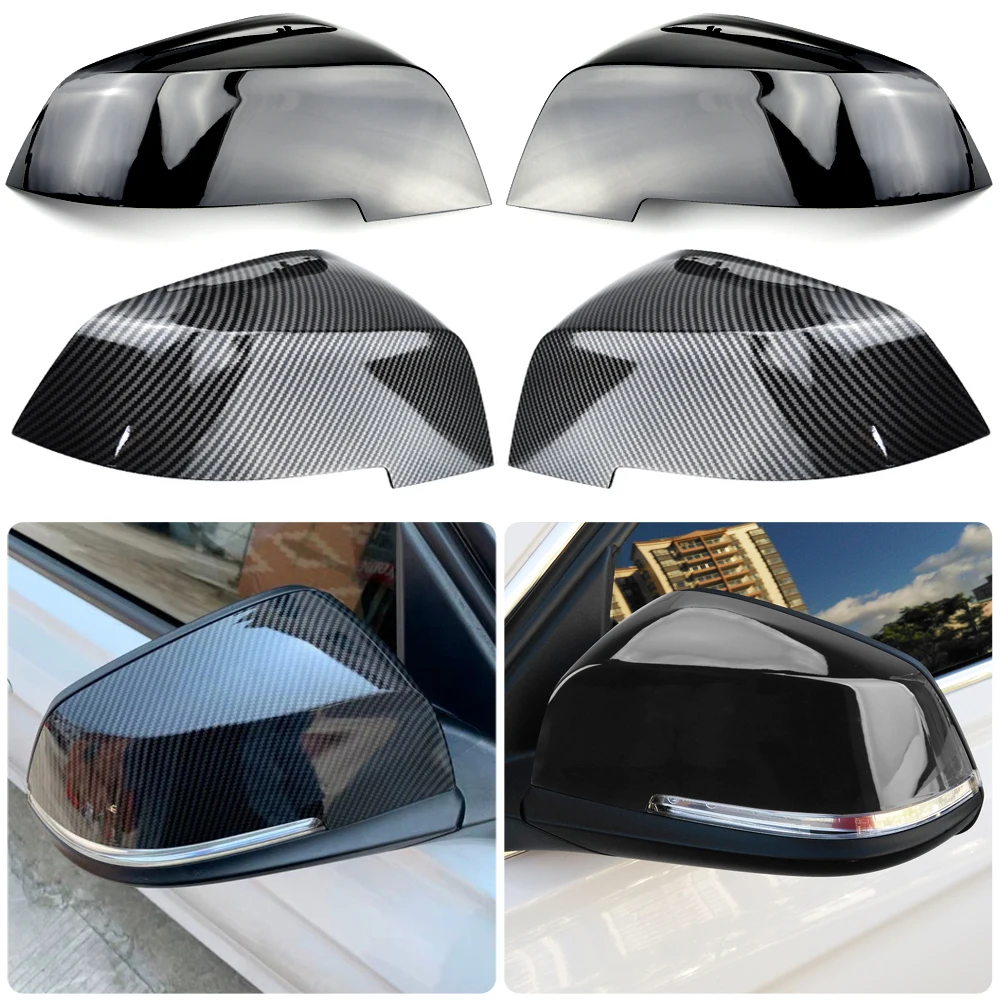 For BMW 1 2 3 4 Series F20 F30 F31 F32 F36 2012 - UP 320i 328i 330d 335i M3 M4 Look Replacement style Carbon Fiber Mirror Cover