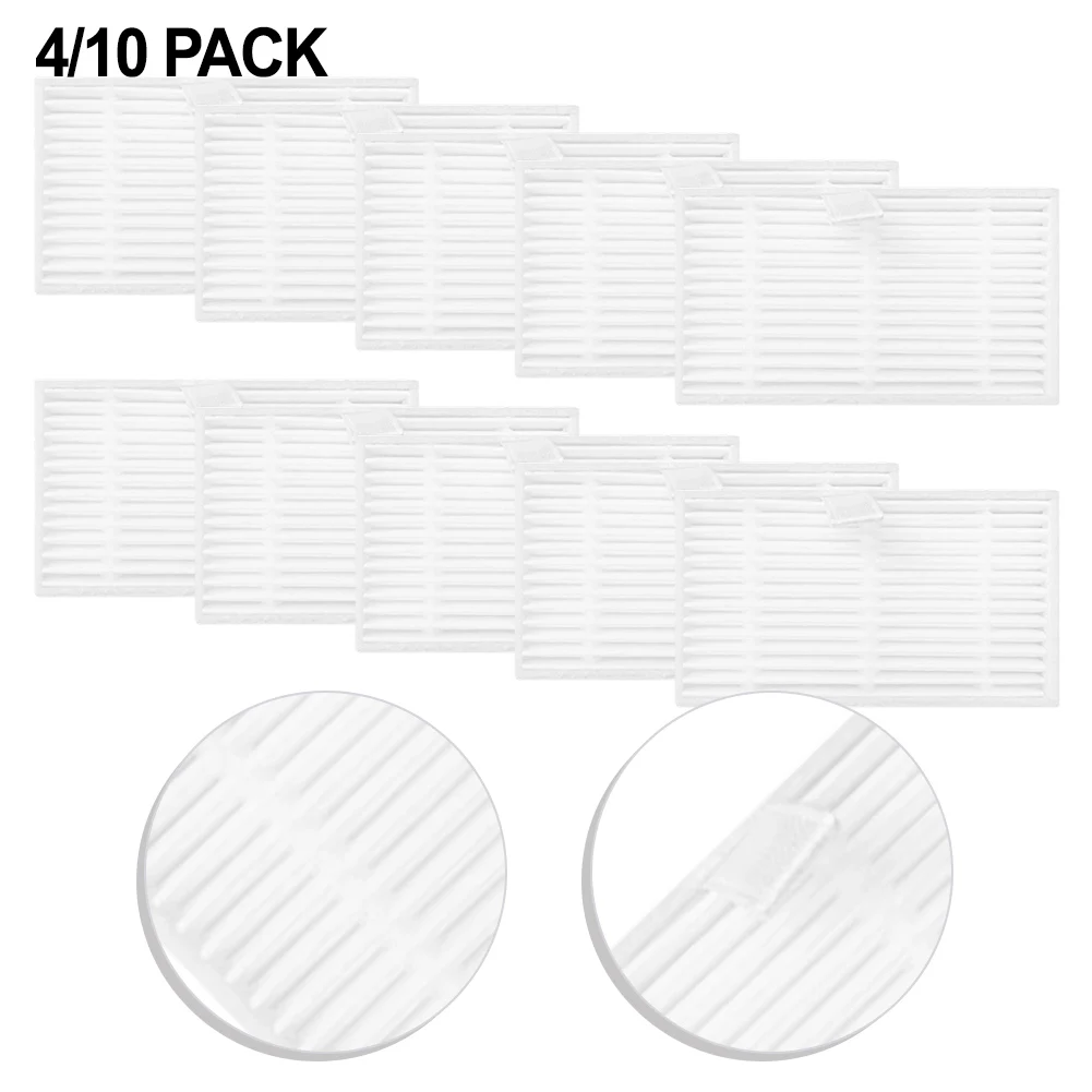 4/10pcs For Airzeen Q10 Pro Robot Vacuum Cleaner Replacement Washable Filter For Floor Efficient Dirt And Debris Removal