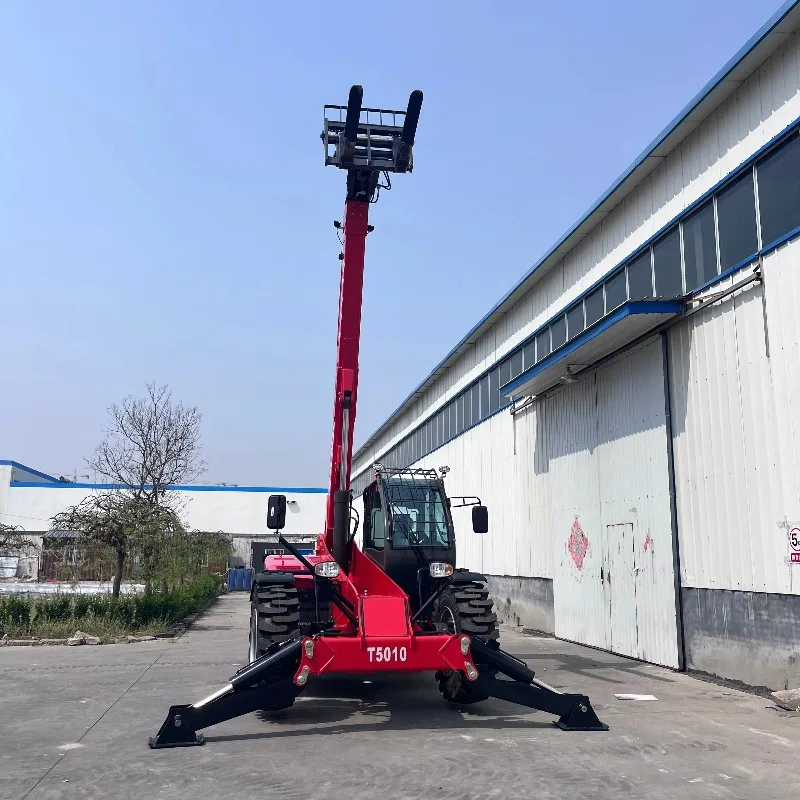 Customized Best Quality 7M ~18M Telescopic Forklift 4Ton 5ton Telehandler Telescopic Handler Telescopic Forklift Crane
